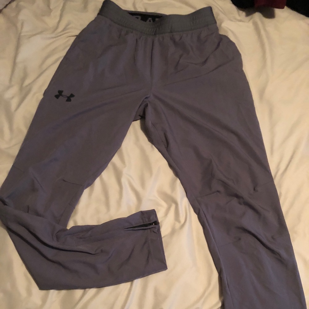 Under armor tapered zipper pants